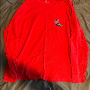 Southern Tide Red Long Sleeve Tee